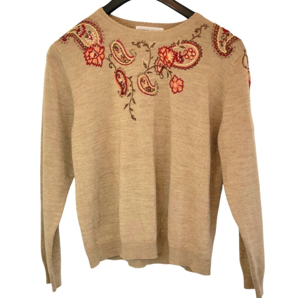 Alfred Dunner Wool Blend Women's Sweater Size Medium